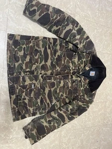 Carhartt Green Camo Detroit Jacket size M - Picture 1 of 4