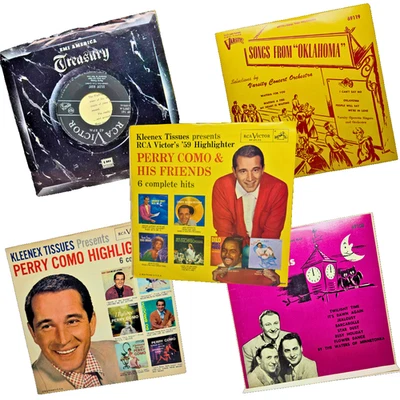 Vintage Vinyl Records Perry Como, Soundtracks, and more lot of 5 - Image 1 of 2