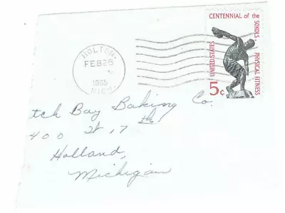 1965 Envelope Front 5 Cent Centenial Of The Sokols Physical Fitness - Image 1 of 2