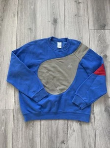 Vintage Adidas Retro Sweater/jumper Unisex Blue Size 12 ( Fits Like A Mens XS) - Picture 1 of 7