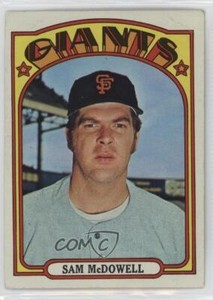 1972 Topps High # Sam McDowell #720