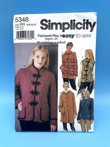 UNCUT 2003 #5348 Simplicity pattern - Coat / Jacket / Vest - 6, 8, 10, 12 - Picture 1 of 4