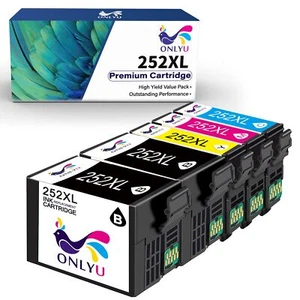 Compatible For Epson 252XL Ink Cartridge for WorkForce 7210 7720 7710 7710DWF - Picture 1 of 12