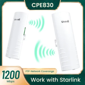 5.8G 3KM 1200Mbps Gigabit Wireless Bridge Outdoor Point to Point WIFI Extender - Picture 1 of 9
