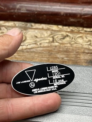2 insignias de plástico de repuesto para reproducción de controlador Jim Lansing LE85 JBL Signature Foto 1 de 4