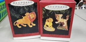 HALLMARK KEEPSAKE LION KING MUFASA AND SIMBA SIMBA AND NALA!!! NEW OLD STOCK!!! - Picture 1 of 6