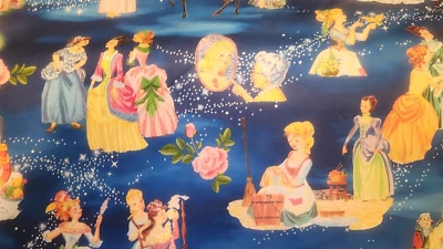 Cinderella's Tale 100% Cotton by Camelot fabrics fat quarter - Image 1 of 4