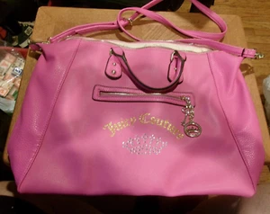 Juicy Couture NWOT Crossbody Bag, Fuchsia Hot Pink, Zippered, Adj. Strap - Picture 1 of 6