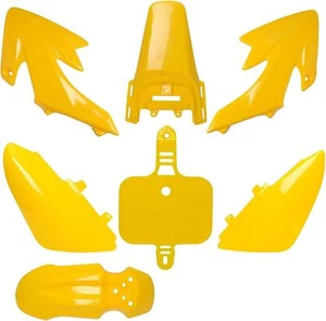 PLASTIC FENDER KIT YELLOW FOR XR50 CRF50  PIT BIKE U PS06 - Bild 1 von 6