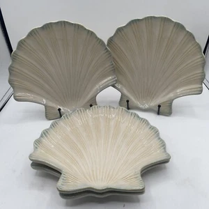 4 Shoreline Collection Home Studio Seashell Dinner Plates 9 1/2” - Picture 1 of 6
