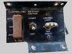 T-33 ZÜND-/STARTPANEL - AUS AMERIKA 1. JET TRAINER - Bild 1 von 4