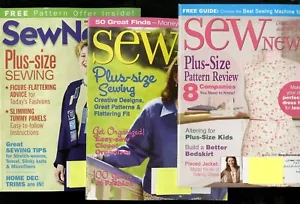 3 - Sew News Magazine PLUS-SIZE NÄHEN Special Juni 2003/Aug '04/Aug '06 sauber - Bild 1 von 6