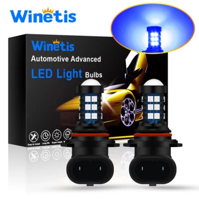 2PCS 9005 LED 30SMD Super Blue Fog Light Driving DRL Bulbs Daytime Running Lamp - Image 1 of 4