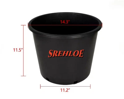 Macetas de plástico para jardín de 7 galones (juego de 10) Foto 1 de 4