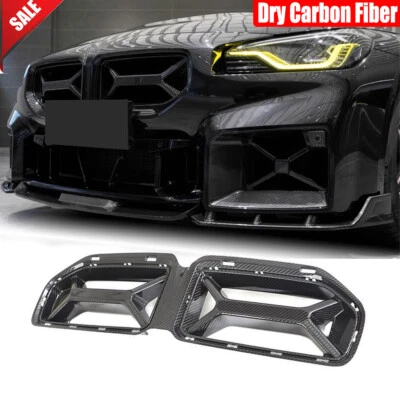 For BMW M2 G87 2022-2024 Dry Carbon Front Nose Kidney Grill Grille Replacement - Image 1 of 4