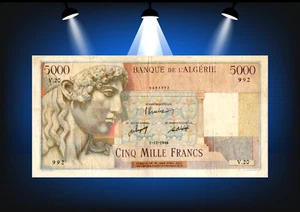 ARGELIA 5000 FRANCOS 1946 P.105 - Imagen 1 de 2
