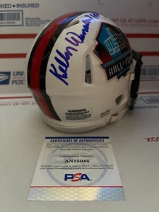 KELLEN WINSLOW SIGNED HALL OF FAME SPEED MINI HELMET PSA AN15044 - Picture 1 of 3