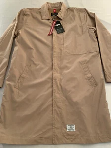 Alpha Industries Mens Cotton Car Coat 2XL Trench Vintage Khaki New NWT $250 - Picture 1 of 15