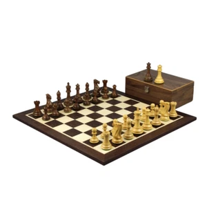 Juego de ajedrez de 21 pulgadas Sheesham Morphy profesional Staunton piezas de ajedrez 3,75 pulgadas - Imagen 1 de 9