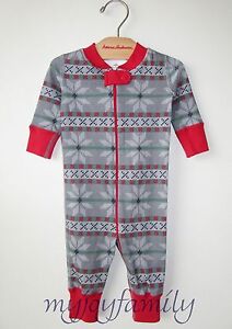HANNA ANDERSSON Baby Organic Zip Sleeper Grey Sweater Stitch 50 0-6 months NWT