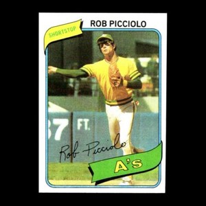 Rob Picciolo 1980 Topps Oakland Athletics #158 Set BreakGM 59