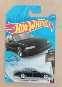 HOT WHEELS 92 CHEVROLET IMPALA SS (BLACK) 9/10 - Picture 1 of 2
