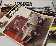 Lot Sales Brochures 1978 FORD pickups Courier Econoline