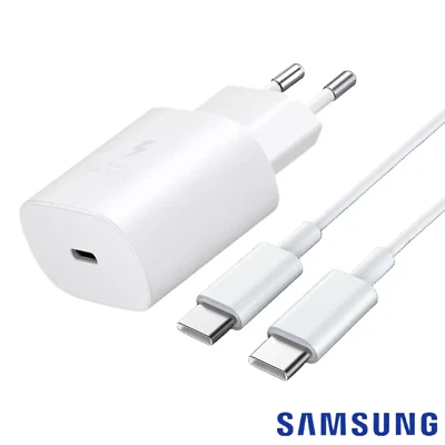 Original Samsung Schnellladegerät USB C Ladekabel Galaxy A52 S22 S23 Z Fold Flip - Bild 1 von 3