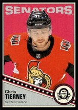 2019-20 UD OPC O-Pee-Chee Retro Black Border #152 Chris Tierney /100
