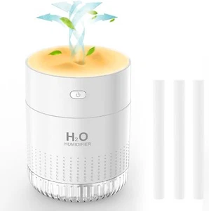 Portable Mini Humidifiers For bedroom baby, 350ml Small Cool Mist Humidifier USB - Picture 1 of 7