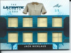 2019 Leaf Ultimate Sports Card JACK NICKLAUS 1/5 Platinum 8X Used Relic #TUC-13
