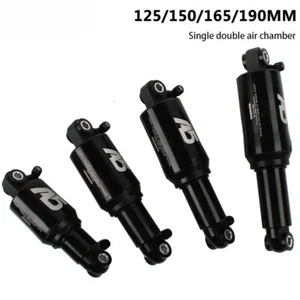 Dual Solo Air Chamber Pressure MTB Bicycle Rear Shock Absorber 125/150/165/190mm - Picture 1 of 25
