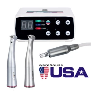 Dental Brushless LED Electric Micro Motor / 1:5 Fiber Optic/No Fiber Handpiece - Imagen 1 de 31