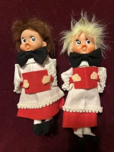 Singende Weihnachtschor Puppe Caroler 60er Jahre Japan Figur Filz Vintage - Bild 1 von 13