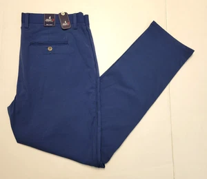 New JOHNNIE-O Jupiters Casual Pants Men's 34x32 Cotton Nylon 34 LAKE Blue $148 - Picture 1 of 8
