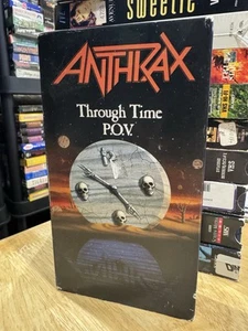 Anthrax, Through Time P.O.V. (VHS, 1990) Heavy Metal Rock Videos 1985-1990 - Picture 1 of 5