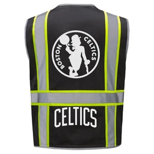🏀Boston Celtics Hi-Visibility Safety Vest Two Tone Size M-4XL Reflective - Picture 1 of 2