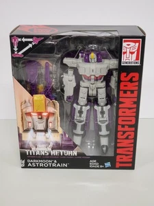 Transformers Generations Titans Return Voyager Astrotrain & Darkmoon Hasbro New - Picture 1 of 4