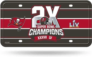 Tampa Bay Buccaneers Metal Auto Tag License Plate, 2-Time Super Bowl... - Picture 1 of 1