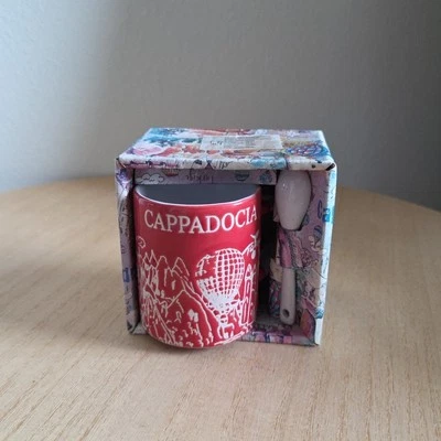 CAPPADOCIA TURKEY COLLECTOR TURKISH COFFEE SMALL MUG 4 oz NIB - Image 1 of 2