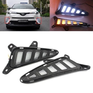 For Toyota Chr C-hr 2018 Drl Led Daytime Running Light With Turn Signal - Picture 1 of 11