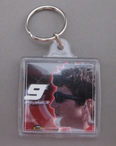 KASEY KAHNE #9 SQUARE KEYCHAIN TWO-SIDED NEW RACING REFLECTIONS Cover