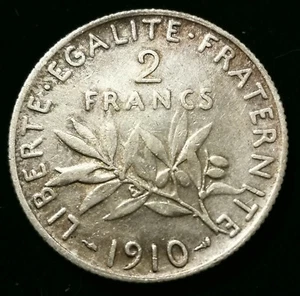PEU COURANTE **** 2 FRANCS SEMEUSE 1910 **** TTB ! - Imagen 1 de 2