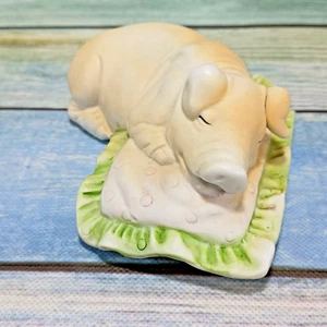 Yardworks Originals Sleeping Mother Hog Pig 6" Porcelain Figurine - Picture 1 of 9