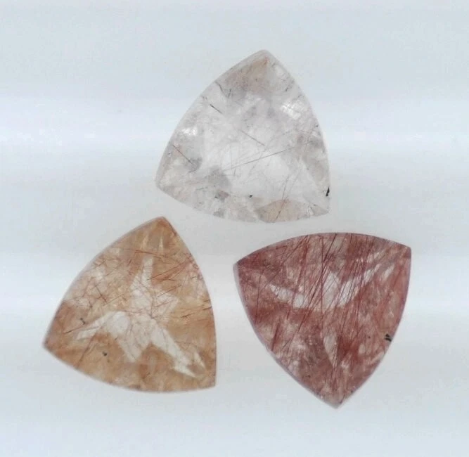 ROSA CLARA CUARZO RUTILADO 7 MM CORTE BILLÓN TODO NATURAL VENDIDO POR PIEDRA F-502 Foto 1 de 1