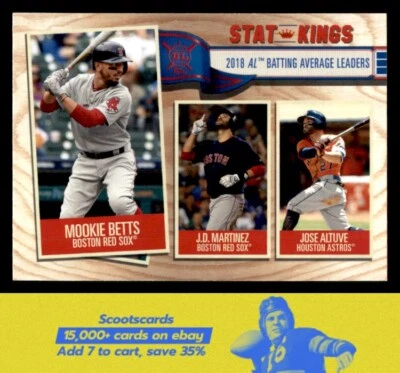 2019 Topps Big League Mookie Betts/J.D. Martinez/Jose Altuve SK    #359 - Image 1 of 2
