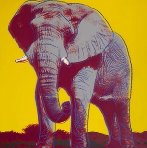 NEW Andy Warhol African Elephant Art Pop Art Poster Print Wall Art Canvas - Picture 1 of 4