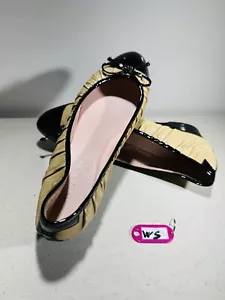 TARYN ROSE Florra Damen Gr. 9M knochenfarben Leder Captoe Keilpumps Schuhe - Bild 1 von 9