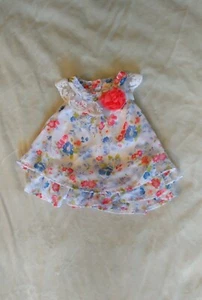 Nanette Baby Girl Dress 3-6M Coral Rosette - Picture 1 of 5