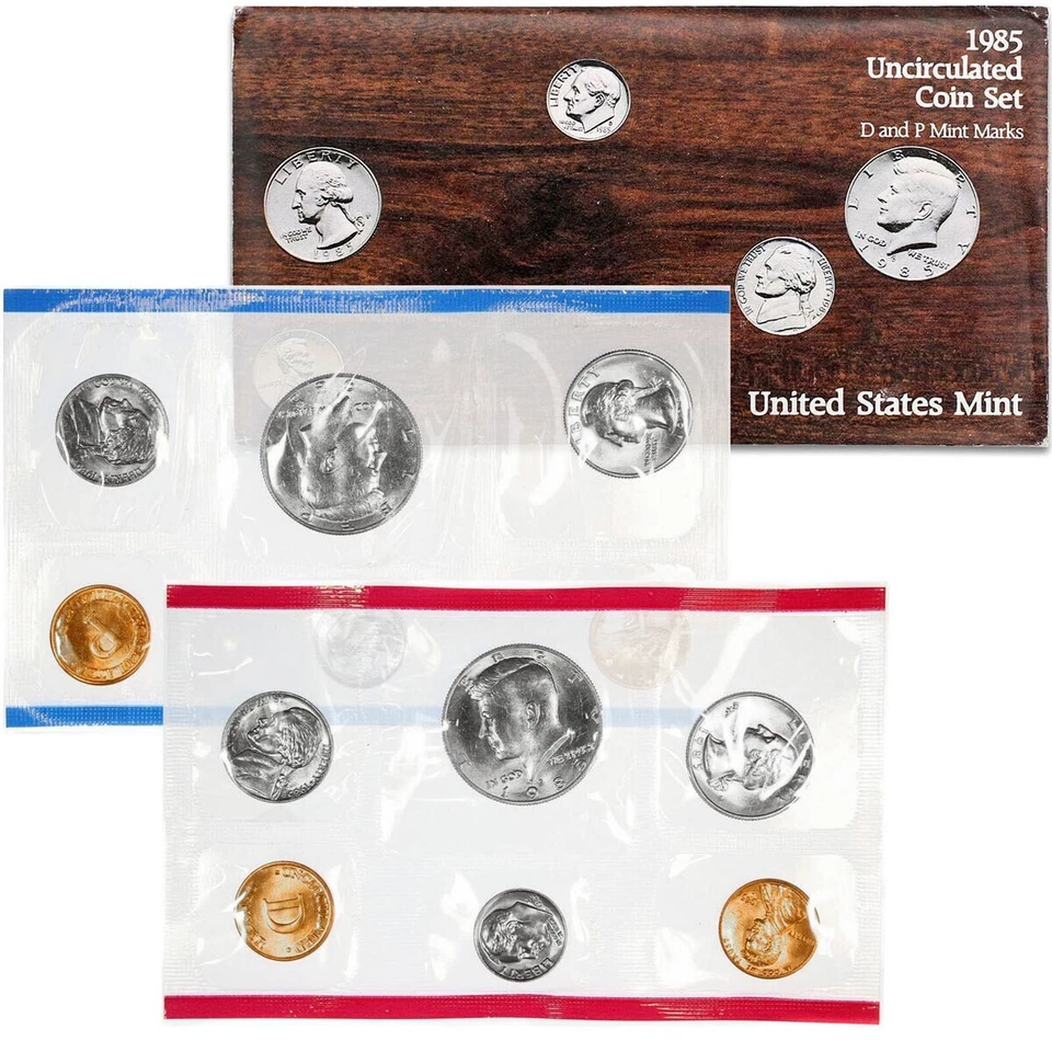 1985 United States Uncirculated Mint Set ***IN ORIGINAL US MINT PACKAGING*** - Image 1 of 1